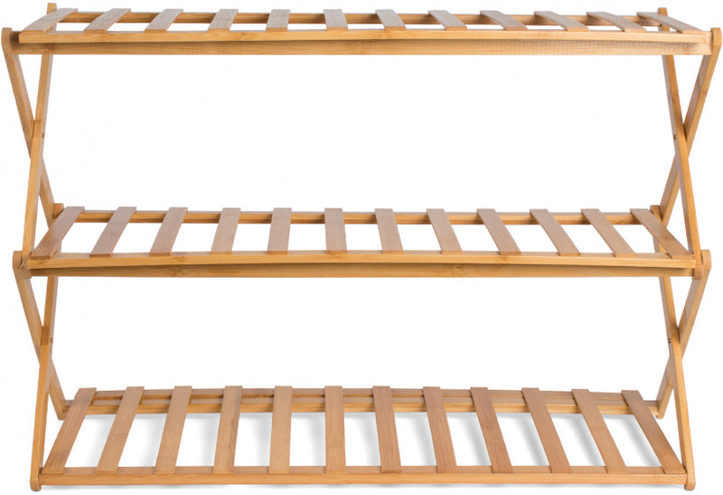 schoenenrek Moso 3-laags 70 x 25 x 46 bamboe
