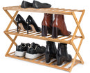 schoenenrek Moso 3-laags 70 x 25 x 46 bamboe