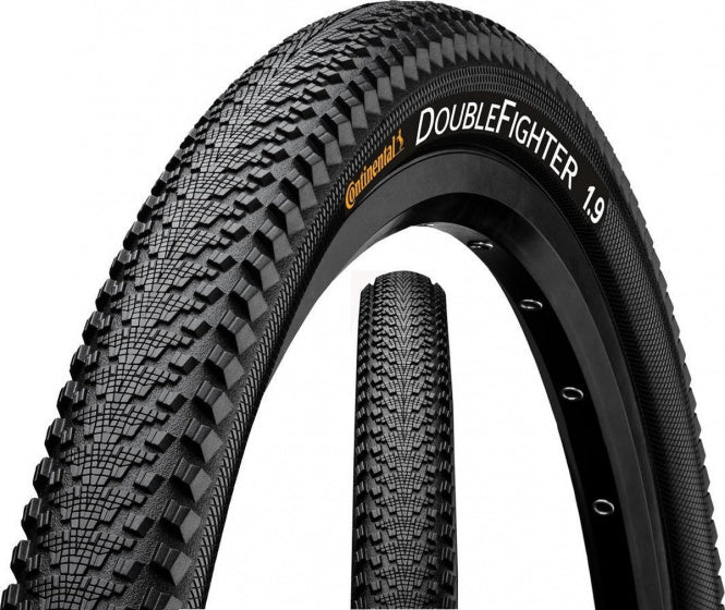 Buitenband Continental DoubleFighter III 28/29" x 2.00" / 50-622 mm - zwart met reflectie