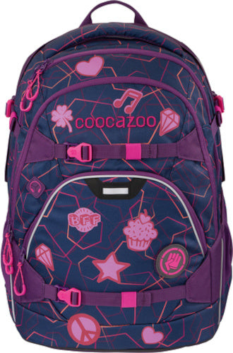textielstickers StickyRicky reflecterend roze 9 stuks