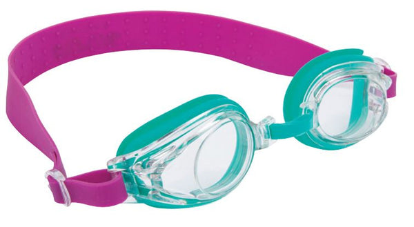 zwembril meisjes siliconen/polycarbonaat roze/blauw