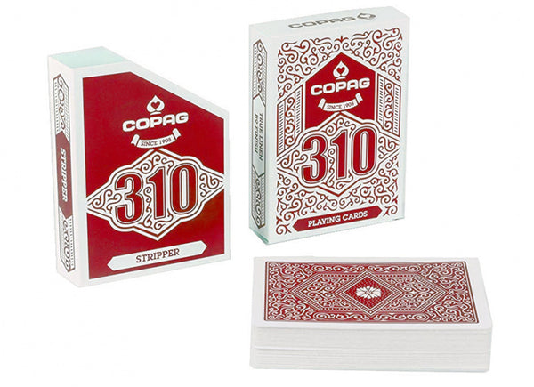 speelkaarten 310 Stripper goochelaars rood 55-delig
