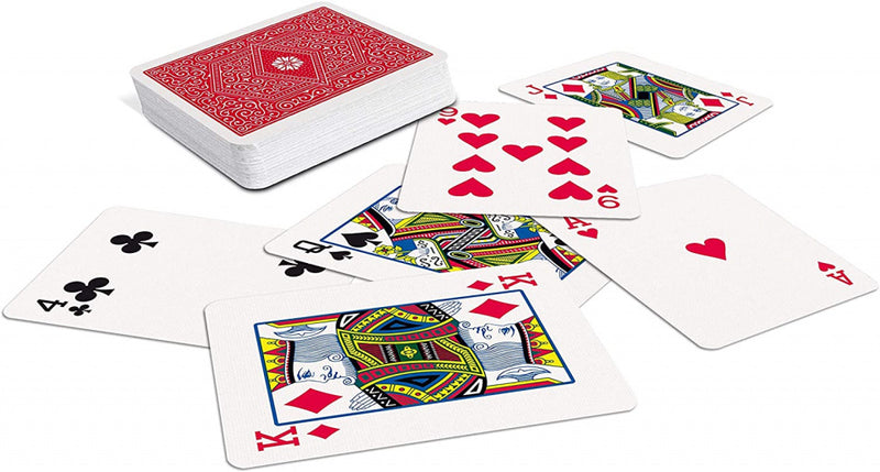 speelkaarten 310 The Core goochelaars rood/blauw 110-delig