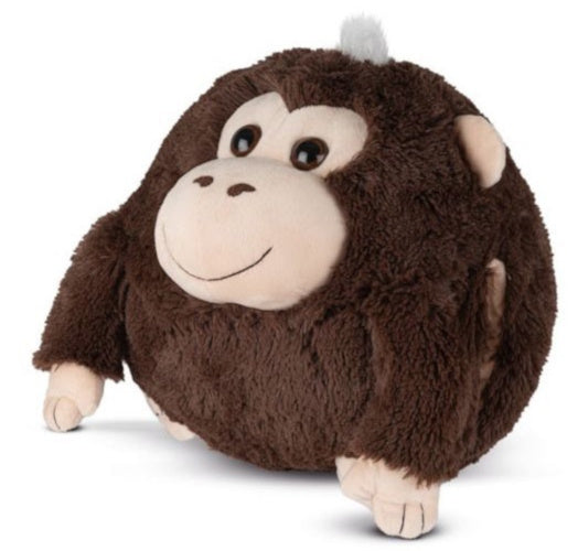 handwarmer/knuffel Aap junior 35 cm pluche bruin