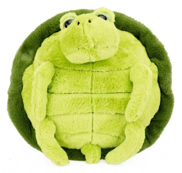 handwarmer Schildpad junior 35 x 35 cm pluche groen