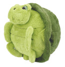 handwarmer Schildpad junior 35 x 35 cm pluche groen