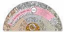 kralenset regenboog meisjes beige/transparant