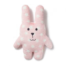 knuffel Rabit Smile 46 x 32 cm polyester wit/roze