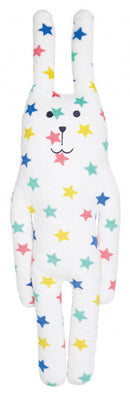 knuffel Rabit Stars 100 x 32 cm polyester wit