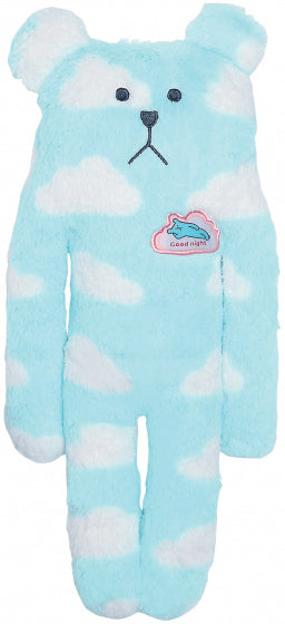 knuffel Sloth Goodnight 41 x 17 cm polyester lichtblauw