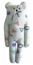 knuffelkussen Sloth 80s 41 x 16 cm polyester wit