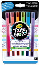 Take Note! markeerstiften met fijnschrijver 6 stuks