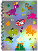 notitieboek jongens A5 papier/karton metallic