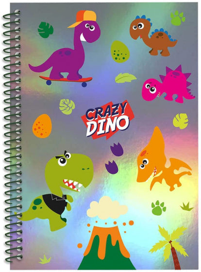 notitieboek jongens A5 papier/karton metallic