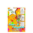 kleur- & tekenblok junior A5 24 vellen 8 kleurplaten