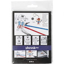 Vellen Krimpfolie met Motieven Piraten, 4st.