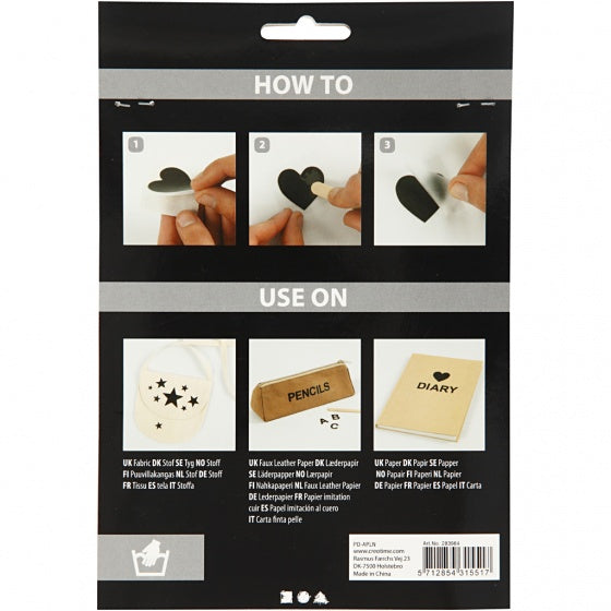 rub-on stickers hartjes 12 x 15,5 cm