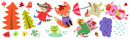 muursticker Autumn Animals junior vinyl 18 stuks