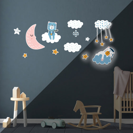 muursticker Beers glow in the dark 10 stuks