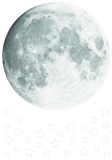 muursticker Moon Stars glow in the dark 45 stuks