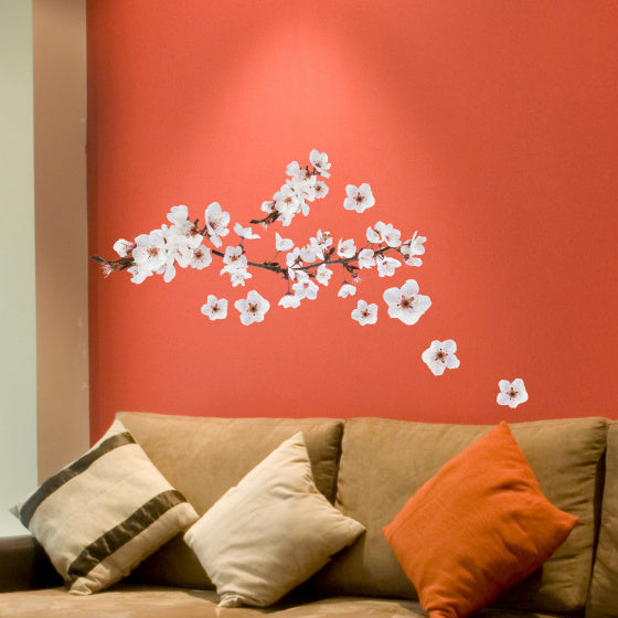 muursticker Photographic Blossem wit 11 stuks