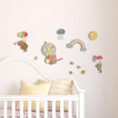 muursticker Rainbow 3D junior papier 12 stuks