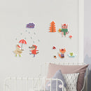 muursticker Rainy Day 3D junior 10 stuks