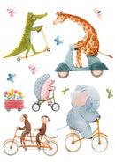 muursticker Riding Animals junior 13 stuks