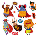 muursticker Super Hero 3D jongens papier 10 stuks
