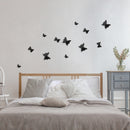 muurstickers Black Butterfly junior 12 stuks