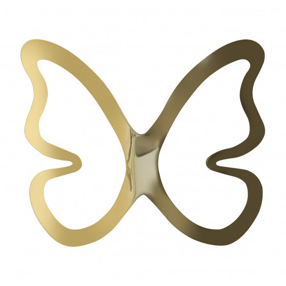 muurstickers Gold Butterflies junior 9 stuks