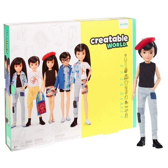 pop met accessoireset zwart stijl haar 30 cm