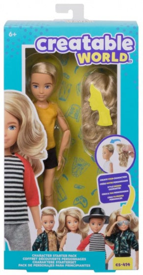 pop starterspakket blond golvend haar 30 cm