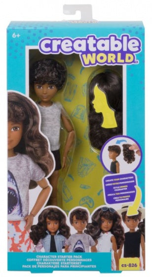 pop starterspakket bruin golvend haar 30 cm