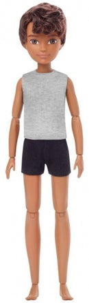 pop starterspakket bruin golvend haar 30 cm