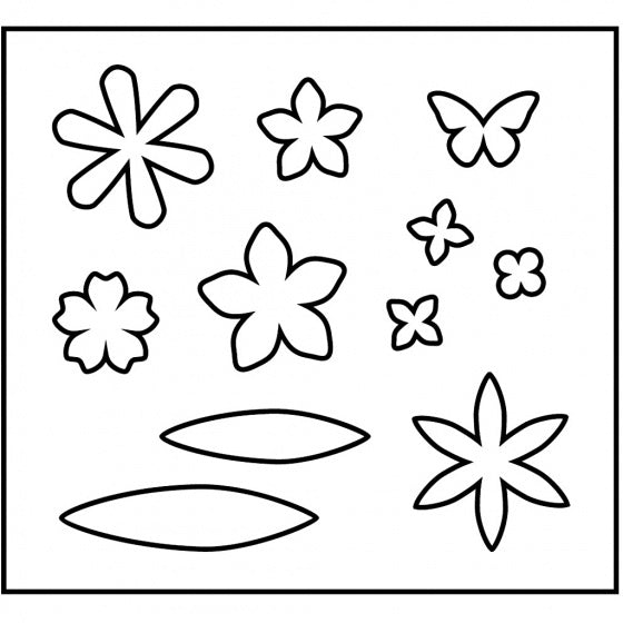 snijmal bloemetjes