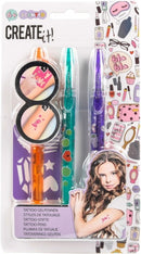 gelpennen Tattoo 15 cm meisjes 4-delig