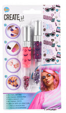 nagellakset 3-in-1 pen roze/paars 2 stuks