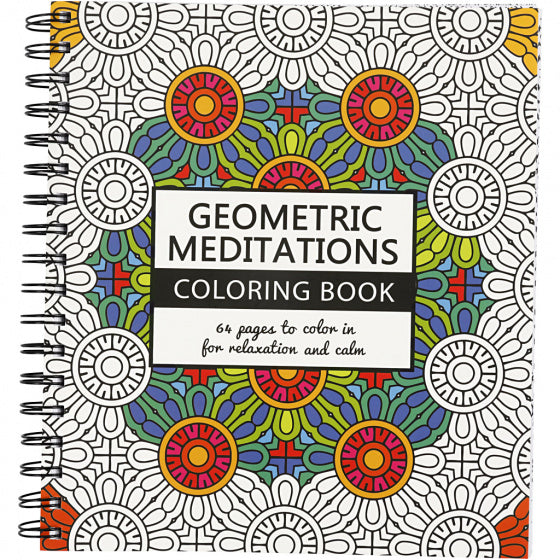 kleurboek Geometric Meditations 19,5 x 23 cm papier