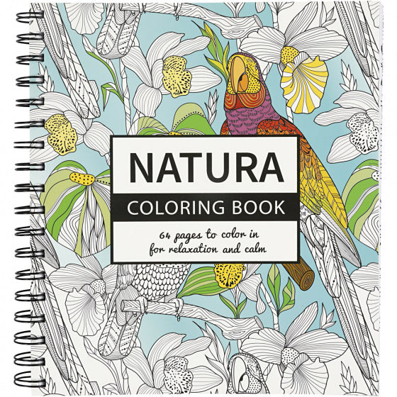 kleurboek Natura ringband 19,5 x 23 cm papier