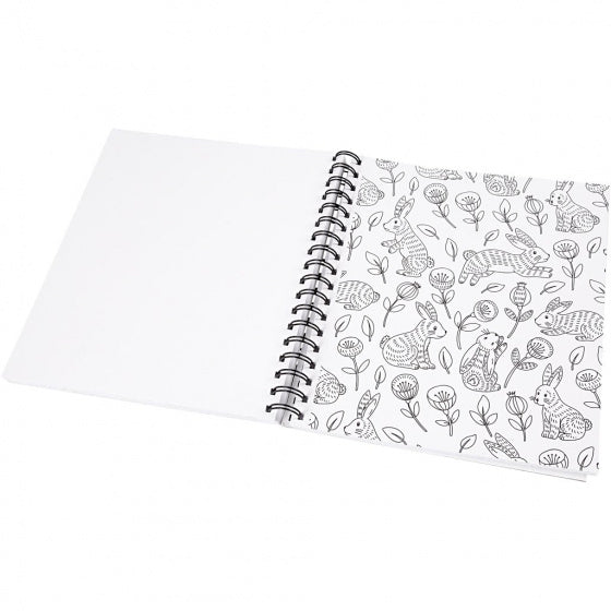 kleurboek Natura ringband 19,5 x 23 cm papier