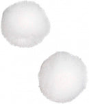 pom-poms junior 2 cm pluche wit 100 stuks