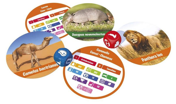 reisspel Zoogdieren 9 x 6 cm karton 51-delig (FR)