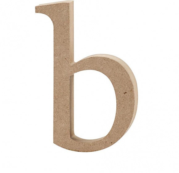 letter b MDF 13 cm