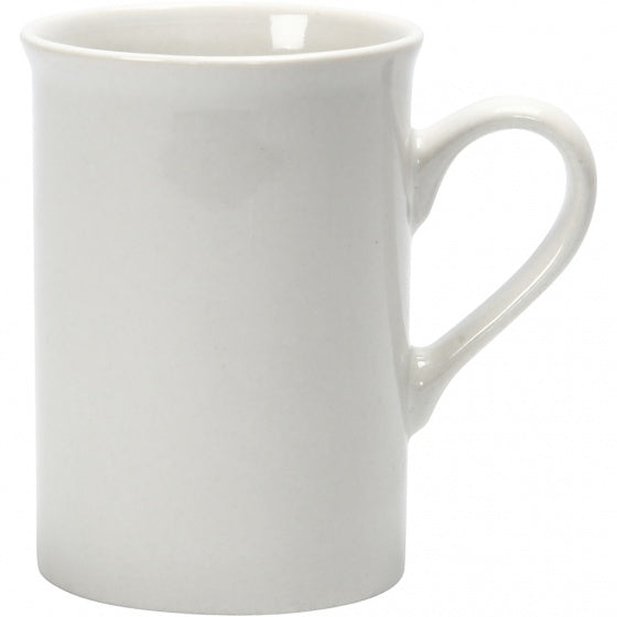 decoreer jouw mok 10 cm wit 2 stuks