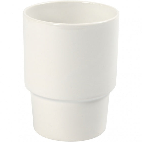 decoreer jouw mok 11 cm / 8,5 cm wit 2 stuks