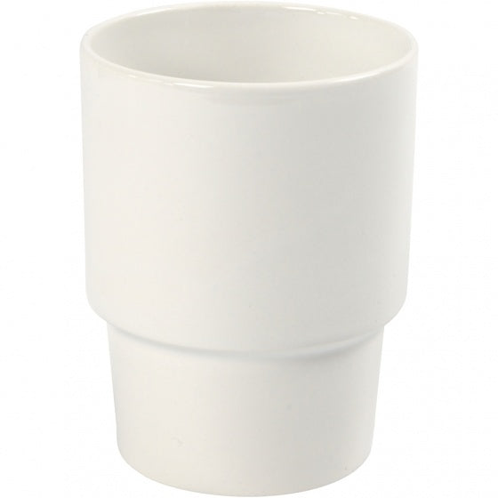 decoreer jouw mok 11 cm / 8,5 cm wit per stuk