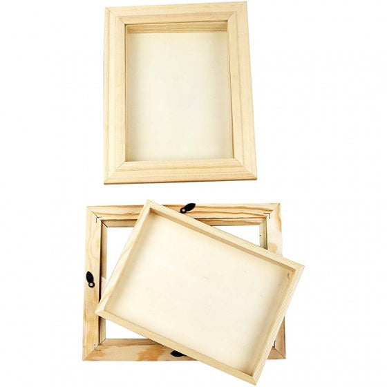 houten fotolijst 3D 18,2 x 23,2 cm