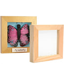 houten fotolijst 3D dubbel glas 12,3 x 12,3 cm