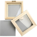 houten fotolijst 3D dubbel glas 12,3 x 12,3 cm